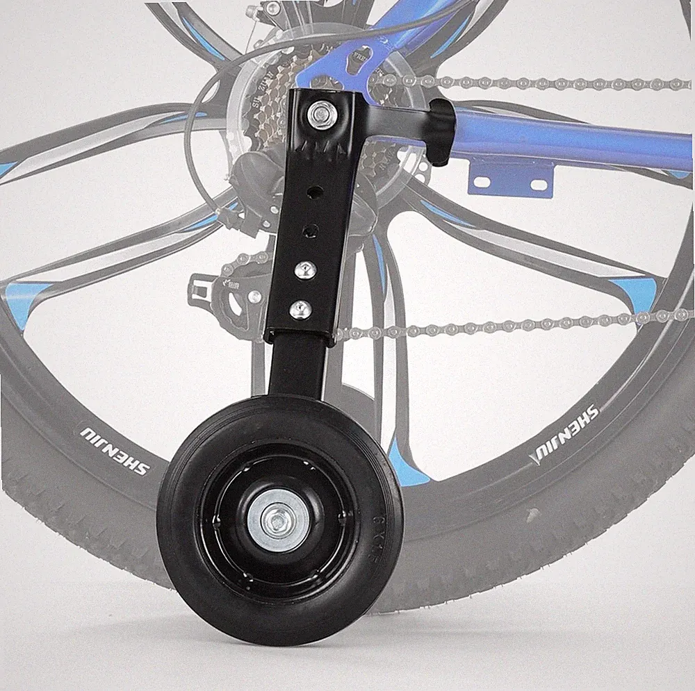 Heavy-Duty Bike Training Wheels for 24-26 Inch Bicycles 300LB Capacity Rubber Bk